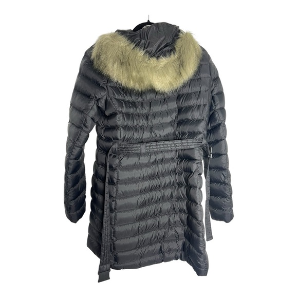 The North Face Women's Gray Belted Puffer Jacket - Picture 3 of 8